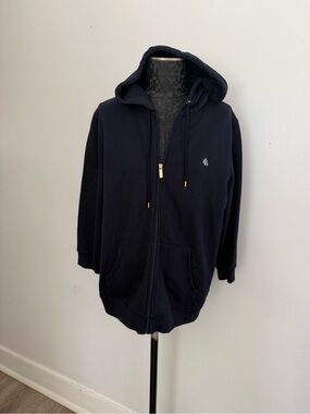 Lauren Ralph Lauren Full-Zip Hoodie Navy Blue